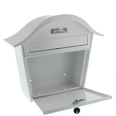 Burg Wächter HOLIDAY 5842 W Brievenbus Plaatstaal Wit Sleutelslot