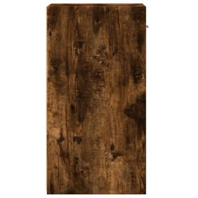 Nachtkastjes 2 st 35x34x65 cm bewerkt hout gerookt eikenkleurig