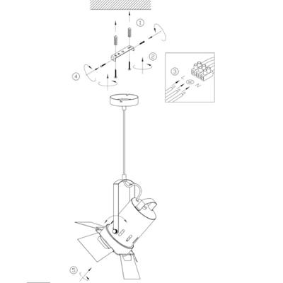 Steinhauer Beam hanglampCarre - 3379ZW