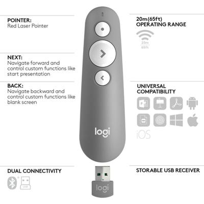 Logitech R500s Presenter grijs