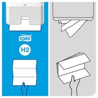 Papierenhanddoekdispenser TORK Xpress Mini 552100 Tork H2 - thumbnail