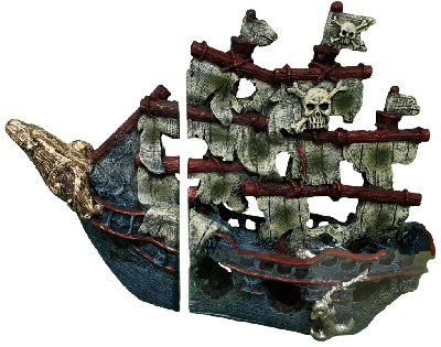 Superfish Scheepswrak Magneet Groot - Aquarium Decoratie 70x56cm voor Zoetwater