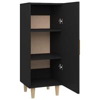 Dressoir 34,5x34x90 cm bewerkt hout zwart - thumbnail
