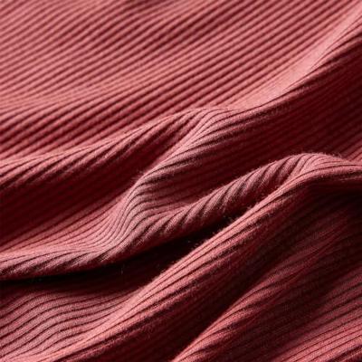 Kindershirt met lange mouwen en lage col 104 roodbruin Kindershirt met lange mouwen en lage col 104 roodbruin