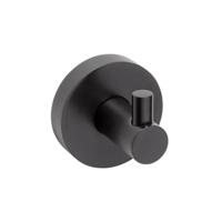 OUTLET Handdoekhaak Sapho X-Round 5.5x5 cm Mat Zwart - thumbnail