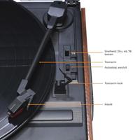 Denver VPR-190 Platenspeler Hout - thumbnail