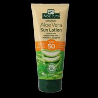 Optima Aloe pura organic aloe vera zonnelotion SPF50 200 Milliliter - thumbnail