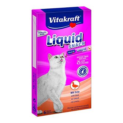 Vitakraft cat liquid snack eend & b-glucaan