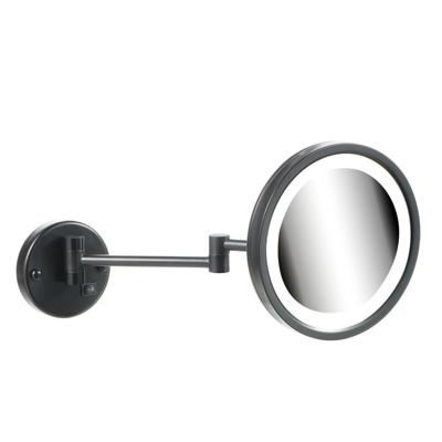 Geesa Mirror Scheerspiegel LED-verlichting 2-armig 3x vergrotend ø 215 mm Zwart 911093-06