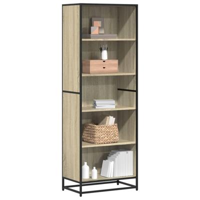 Boekenkast 60x35x170,5 cm bewerkt hout sonoma eikenkleurig - thumbnail
