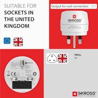SKROSS 1.500230C-E, Europa naar UK reisadapter voor reizen vanuit Europa in het Verenigd Koninkrijk - thumbnail