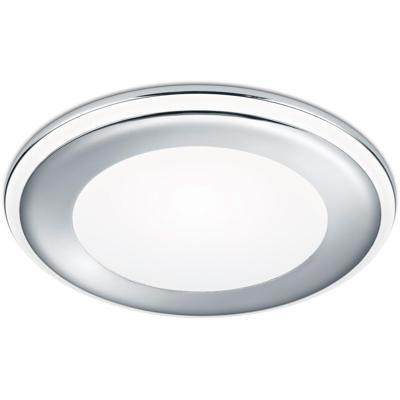 LED Inbouwspot 10W - Warm Wit 3000K - Rond Mat Chroom