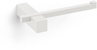 Zack Carvo toiletrolhouder, wit RVS 40810