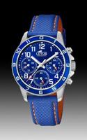 Horlogeband Lotus 18581-2 Leder Blauw 18mm - thumbnail