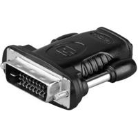 HDMI naar DVI-D - HDMI-DVI adapter- HDMI naar DVI-D - 24 + 1 pin - TV & Monitor - Zwart - thumbnail