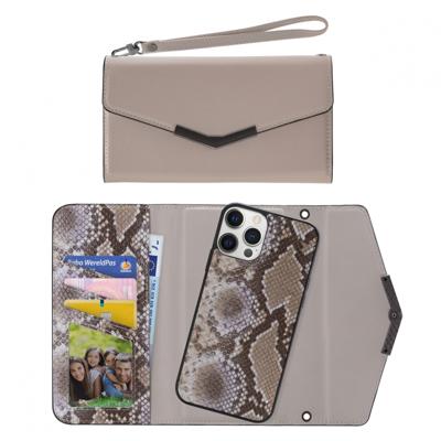Mobilize 2in1 Elegant Magnet Clutch Apple iPhone 12 Pro Max Beige Snake