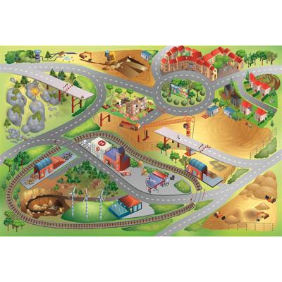 Achoka Speelkleed Stad en Bouwplaats, 100x150cm