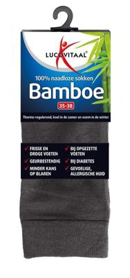 Lucovitaal Bamboe Sokken Antraciet 35-38 Lucovitaal Bamboe Sokken Antraciet 35-38