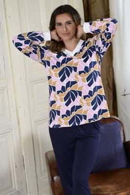 Katoenen pyjama bonte vlakken Katoenen pyjama bonte vlakken