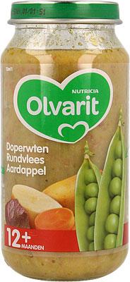 Olvarit Olvarit Doperwten Rundvlees Aardappels 12m11 (250g) Olvarit Olvarit Doperwten Rundvlees Aardappels 12m11 (250g)