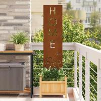 Tuin Privacy Screen Fretwerk Roestig 32 x 140 cm Cortenstaal - thumbnail