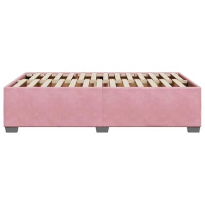 Bedframe zonder matras 120x190 cm fluweel roze