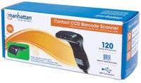 Manhattan 401517 USB-Kit Barcodescanner Kabel 1D Zwart Handmatig USB - thumbnail