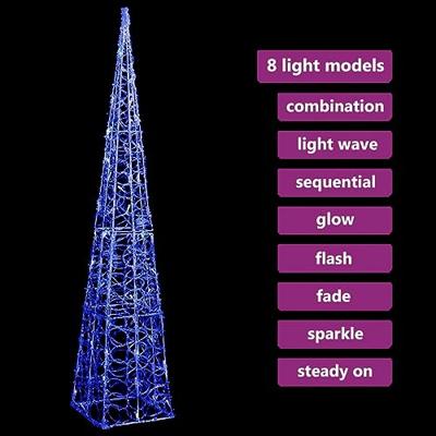 VidaXL Lichtkegel decoratief led 120 cm acryl blauw