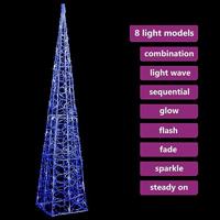 VidaXL Lichtkegel decoratief led 120 cm acryl blauw - thumbnail