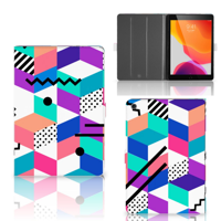 iPad 10.2 2019 | iPad 10.2 2020 | 10.2 2021 Tablet Beschermhoes Blokken Kleurrijk - thumbnail