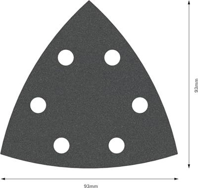 Bosch Accessories Best for Stone 2608605196 Deltaschuurpapier Met klittenband, Geperforeerd Korrelgrootte (num) 240 Hoekmaat 93 mm (l x b) 93 mm x 93 mm 5 Bosch Accessories Best for Stone 2608605196 Deltaschuurpapier Met klittenband, Geperforeerd Korrelgrootte (num) 240 Hoekmaat 93 mm (l x b) 93 mm x 93 mm 5