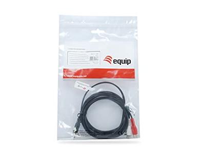 Equip 147093 audio kabel 250 m 2 x RCA 3.5mm Zwart