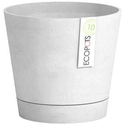 Ecopots Venice kunststof bloempot Wit/Grijs - Ø 27,7 cm Ecopots Venice kunststof bloempot Wit/Grijs - Ø 27,7 cm