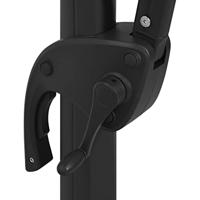 Parasol 4-laags met aluminium paal 250x250 cm zwart - thumbnail