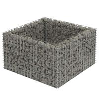 VidaXL Gabion plantenbak verhoogd 90x90x50 cm gegalvaniseerd staal - thumbnail