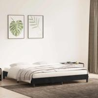 Bedframe zonder matras 200x220 cm fluweel zwart - thumbnail