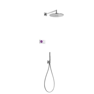 Tres electronische inbouw doucheset met regendouche chroom 09286558 Tres electronische inbouw doucheset met regendouche chroom 09286558