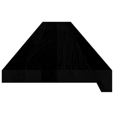 VidaXL Vensterbanken 2 st 140x20x2 cm massief eikenhout donkerbruin
