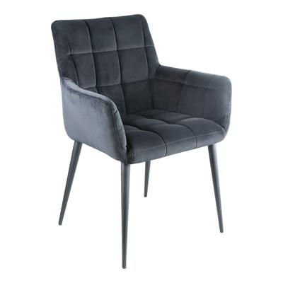 PTMD Eetkamerstoel 'Flair' Velvet, kleur Zwart PTMD Eetkamerstoel 'Flair' Velvet, kleur Zwart