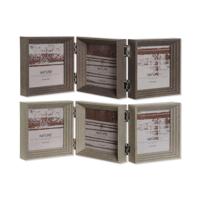 Fotolijsten Home ESPRIT Bruin Beige Kristal polyestyreen 38 X 3 X 12 cm (2 Stuks) - thumbnail