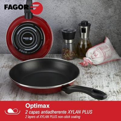 Pan FAGOR Optimax Rood Geëmailleerd Staal (Ø 26 cm)