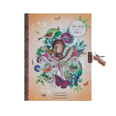 Pimpelmees Dagboek Peach met Slot