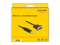 Delock USB-kabel USB 2.0 USB-A stekker, VGA-stekker 9-polig 0.50 m Zwart 66461 - thumbnail