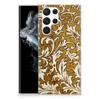 Siliconen Hoesje Samsung Galaxy S22 Ultra Barok Goud - thumbnail