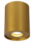 Lucide TUBE - Plafondspot - Ø 9,6 cm - 1xGU10 - Mat Goud / Messing - thumbnail