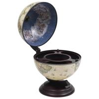 Globebar tafelmodel eucalyptushout groen - thumbnail