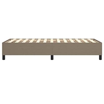 Boxspringframe stof taupe 90x190 cm Boxspringframe stof taupe 90x190 cm