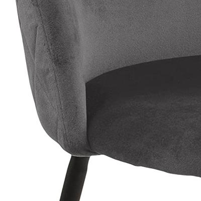 Bendt Eetkamerstoel 'May' Velvet, kleur Donkergrijs