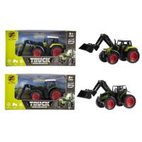 Jono Toys Tractor met voorlader pull-back 11cm - thumbnail