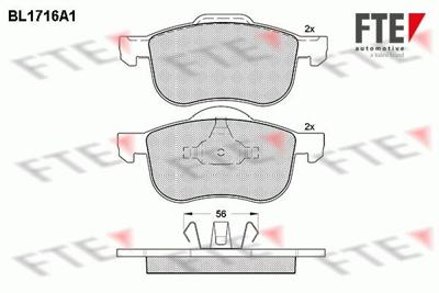 Remblokken set BL1716A1 Remblokken set BL1716A1